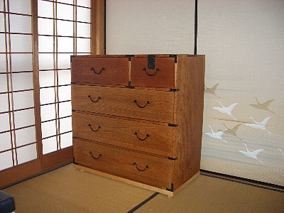 古い箪笥のリニューアル